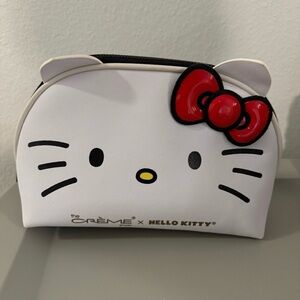 Hello Kitty Creme cosmetic makeup bag pouch case